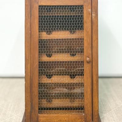 Wine Storage Cabinet - Wire Front, 17x16x30”
