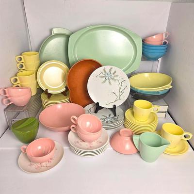 Vintage Melamine Dinnerware: Oneida, Prolon, Boonton, Allied Chemical & More