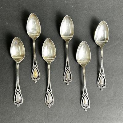 Lunt Monticello Sterling Silver Teaspoons – Set of 6, Vintage