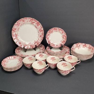 Johnson Brothers “Strawberry Fair” Ironstone China Service For 6