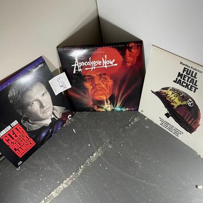 Three Laser Discs Including Full Metal Jacket