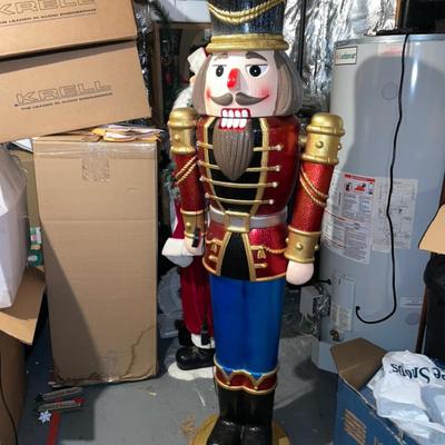 Life Sized Plastic Nutcracker Christmas Decoration