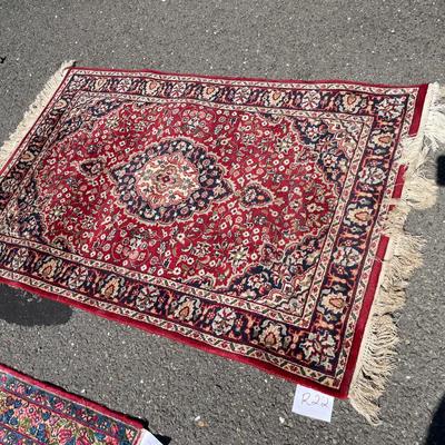 Vintage Keshan Oriental Wool Rug From India