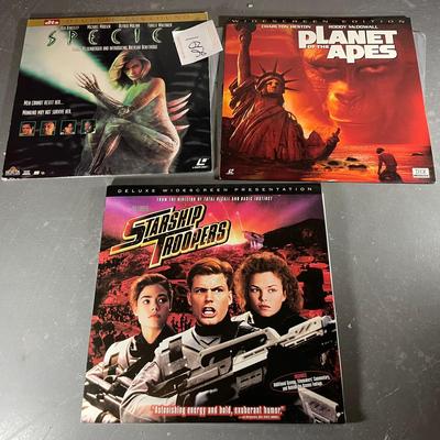 Three Laser Discs Including Starship Troopers