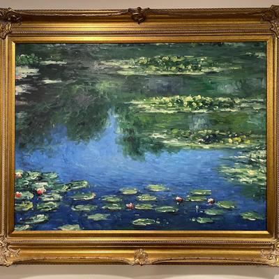 Large Framed Landscape Painting