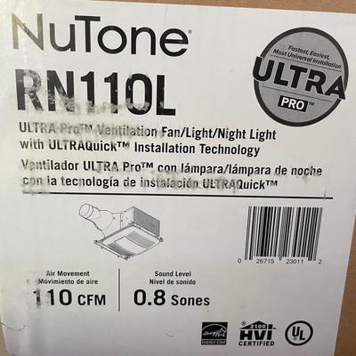 New Nutone Bathroom Exhaust Fan
