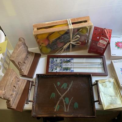 Lot Of Various Decor Pieces Including Bookends