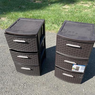 Two Plastic Drawers