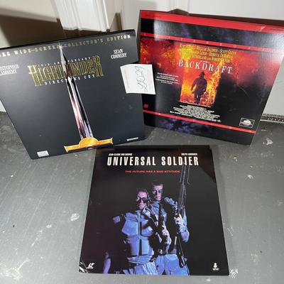 Three Laser Discs Including Backdraft