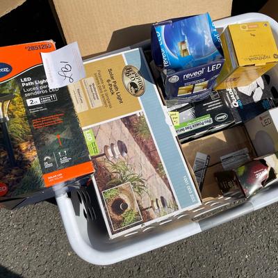 Lot Of Various New Lighting Including Garden Lights