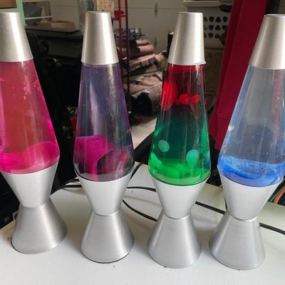 Lot Of 4 Lava Lamps