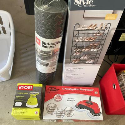 Lot Of 4 Various Items Including A Shoe Rack