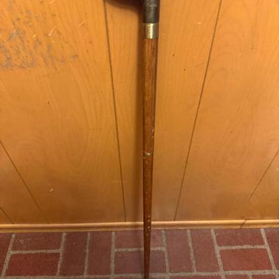 Vintage Brass Duck Head Walking Cane