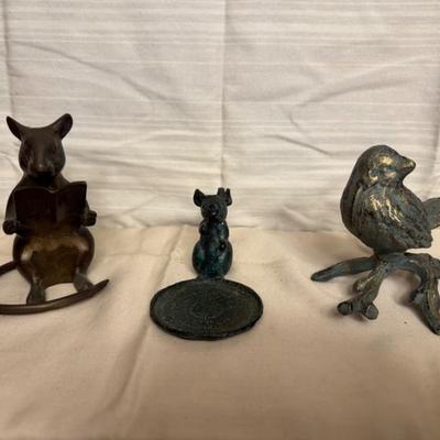 Brass Mice and Bird