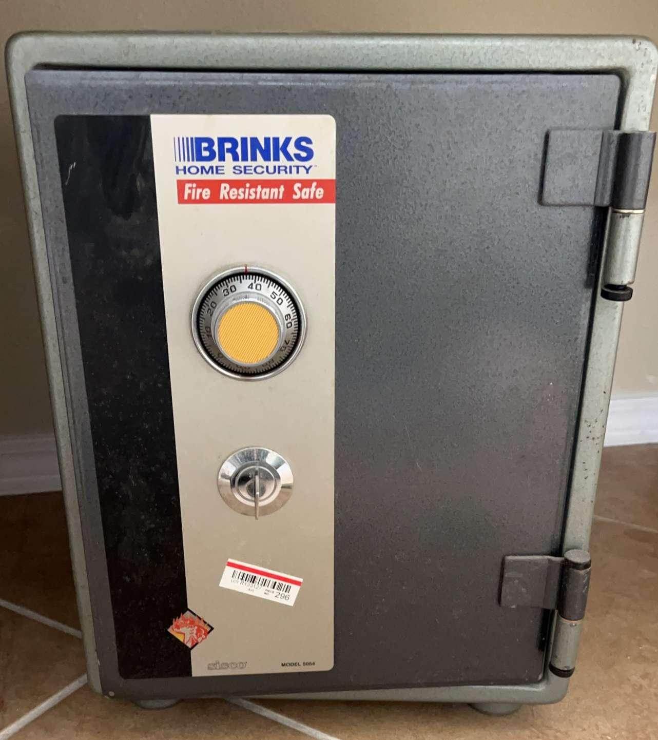 Brinks Home Security Fire-Resistant Safe By Sisco Model 5054 With Combination And Key