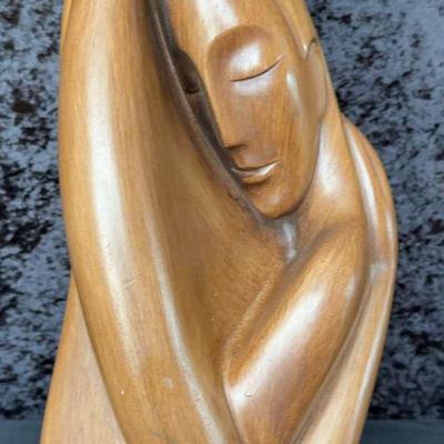 Marwal IND Inc Man And Woman Ceramic Statue Signed By Brewer 1965 24” Tall x 7” Wide