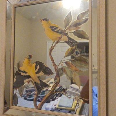Goldfinch Mirror 21"×26"