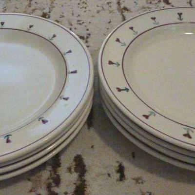 Hartstone 11” Dinner Plates. Provincial Posy pattern - 8 Plates 