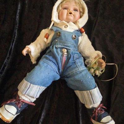 Porcelain Vintage Baby Doll 17"