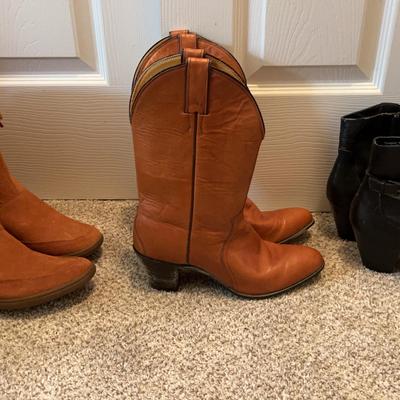 Cowboy Boots And Shorty Heeled Boots Size 9
