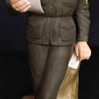 Elvis Presley McCormick Vintage Music Box 15-1/4" Decanter Army Sgt Sergeant