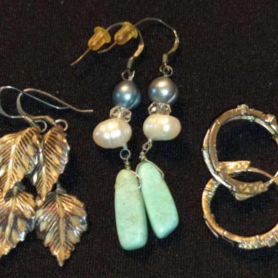 Sterling Silver Stamped 925 VTG Earrings 14.48g