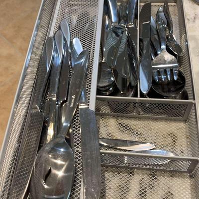 Silverware Set By Various Makers Including Oneida And More