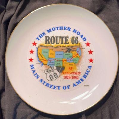 Route 66 66th Anniversary Commemorative Plate