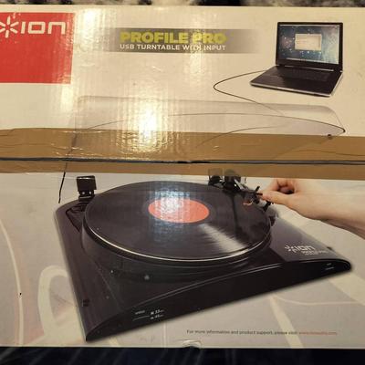 Ion Profile Pro USB Turntable With Input Brand New Never Used