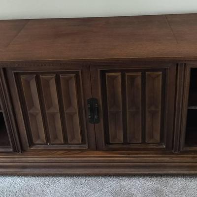 Converted Record New Vista Victrola Stereo Cabinet TV Stand/Console