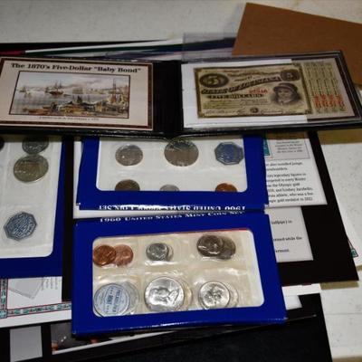 Sale Photo Thumbnail #158: 157 coins and stamps