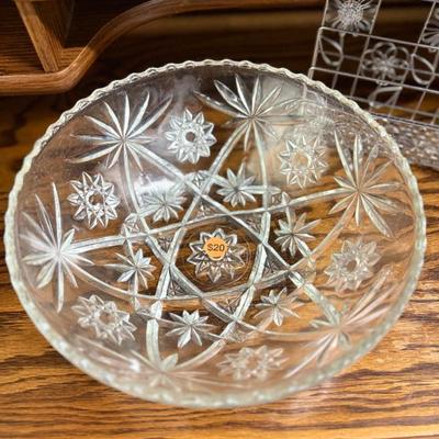 Sale Photo Thumbnail #20: Crystal Serving Bowl 10.75" $20 (2)