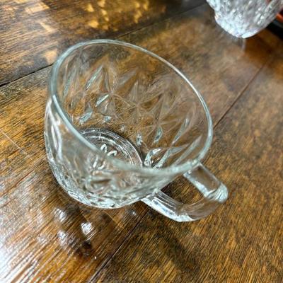 Sale Photo Thumbnail #22: Crystal Punch Bowl Cups 8 $8