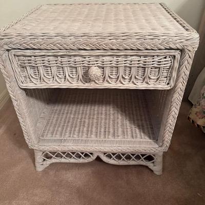Wicker Nightstand  23 X 19 X29