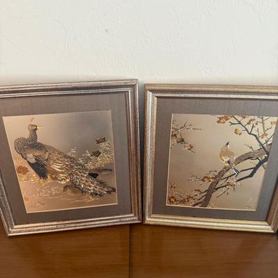 Pair Wall Art Decor 14x15 Each