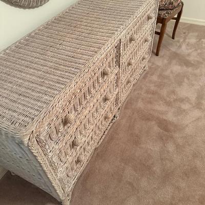 Wicker Dresser 5’ 19” Deep X 30” Tall