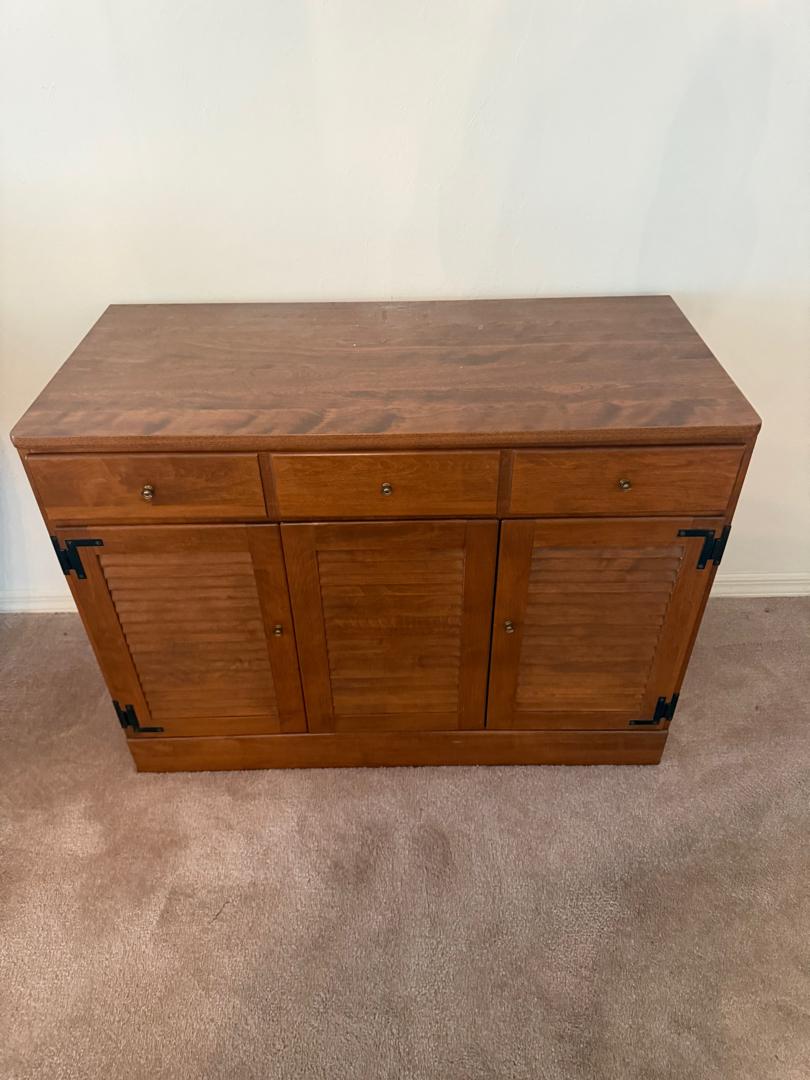 Storage Cabinet 40” W 18.5 Deep 29 Tall