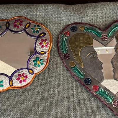 Hecho In Mexico Tin Mirrors