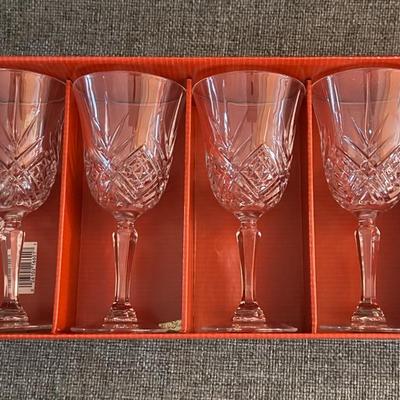 Elegant Drinkware Vintage French Cristal D’ Argues 6 Wine Glasses