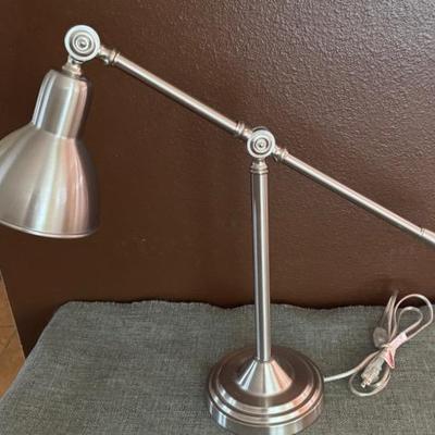 Brushed Nickel Adjustable Table Lamp