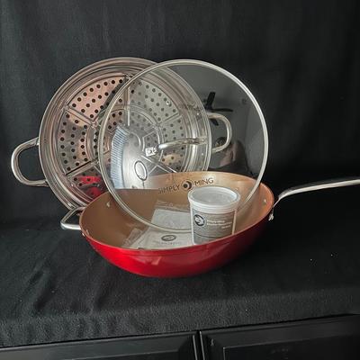 Simply Ming 13” Jumbo Wok W/ Steamer