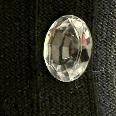 White Sapphire Oval Cut 4.6 Carts .92g