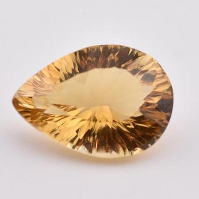 14.4 Carat Natural Unheated Fancy Pear Citrine