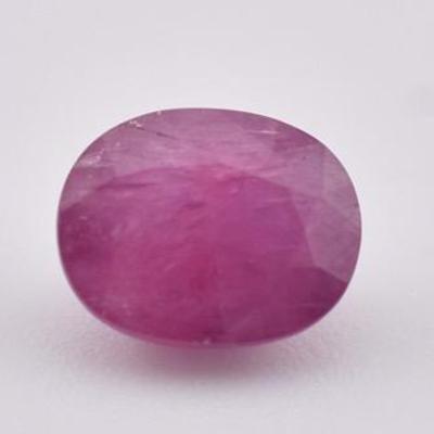 3.1 Carat Natural Oval Ruby - SI1