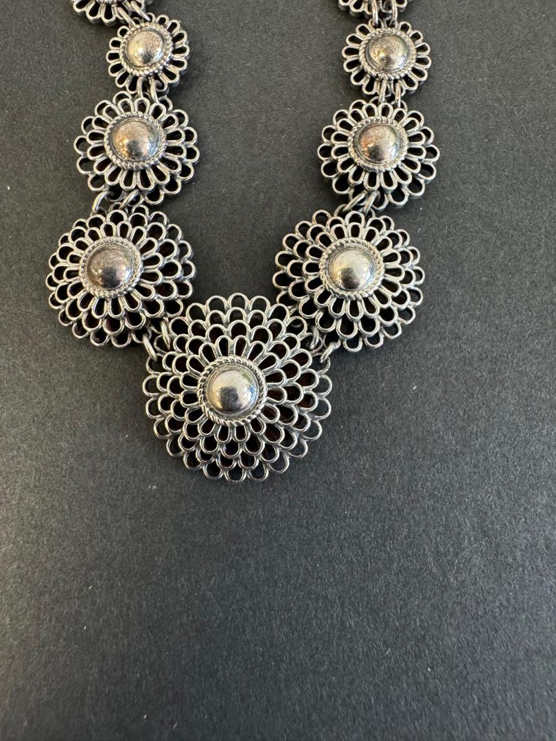 Silver Flower Necklace