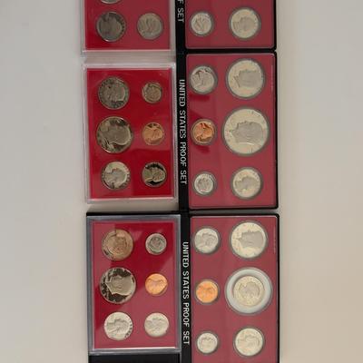 US Coin Proof Sets 1977-1982