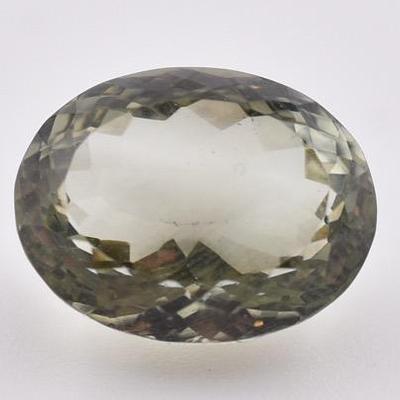 19.7 Carat Natural Oval Green Amethyst - VVS
