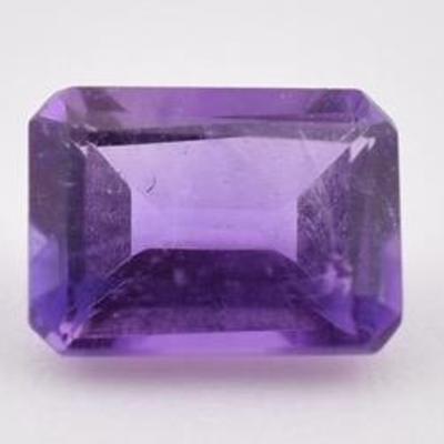 0.9 Carat Rectangular Amethyst