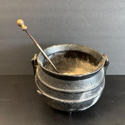 Antique Cast Iron Cauldron