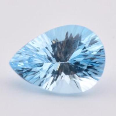 6.1 Carat Natural Fancy Pear Sky Blue Topaz - VVS